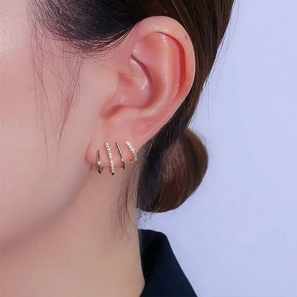 Maddie - Funkelnde Reif-Ohrringe