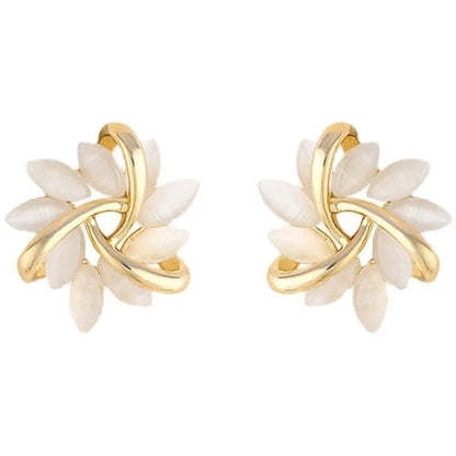 Marixia - Elegante Opalblüten-Ohrringe