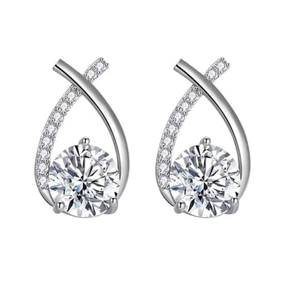 Claudia - Funkelnde Fischschwanz-Ohrstecker