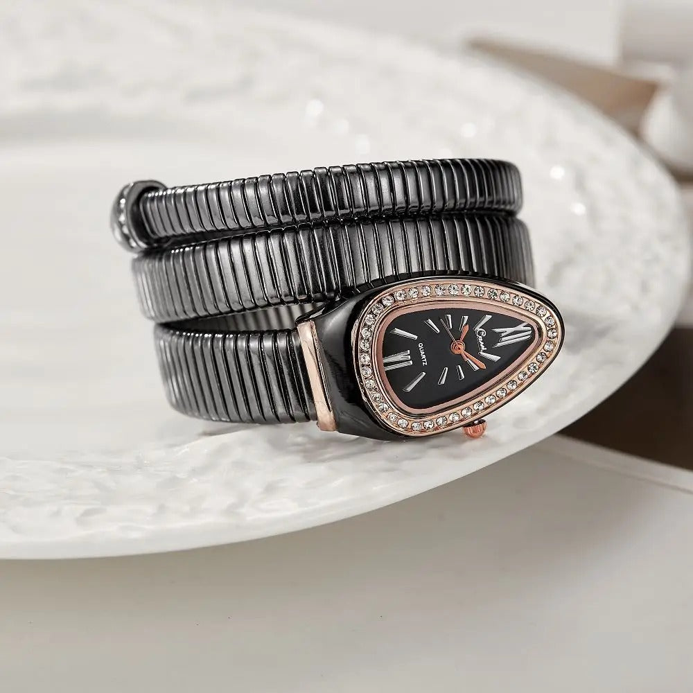 Nolanda - Edelstahl-Manschettenuhr