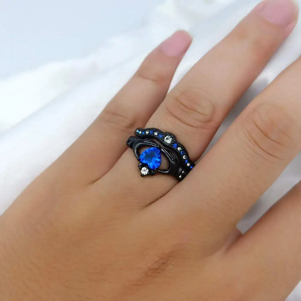 Fiona - keltischer drache blauer ring