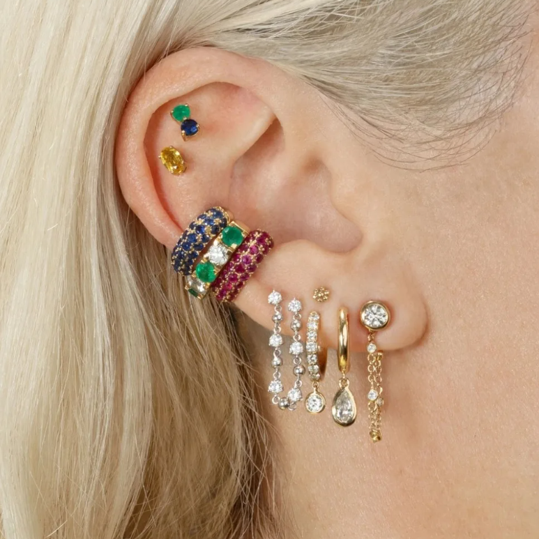 Ashanna - Atemberaubende mehrfarbige Ohrringe