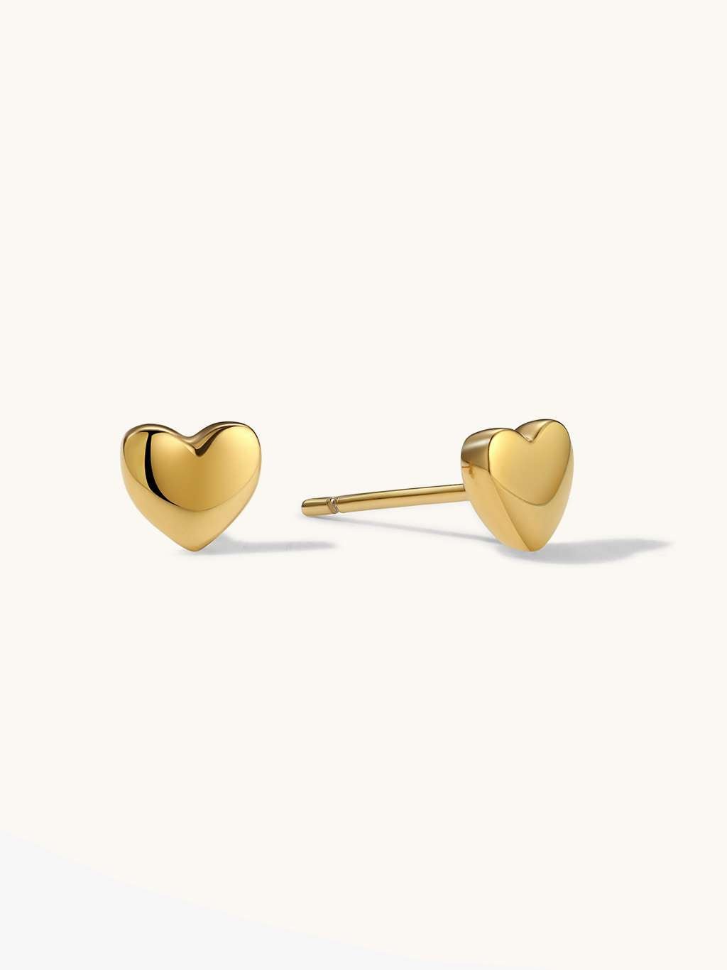 Petit Heart Ohrstecker Gold - Dorose | Wasserfester Schmuck, 18K vergoldet