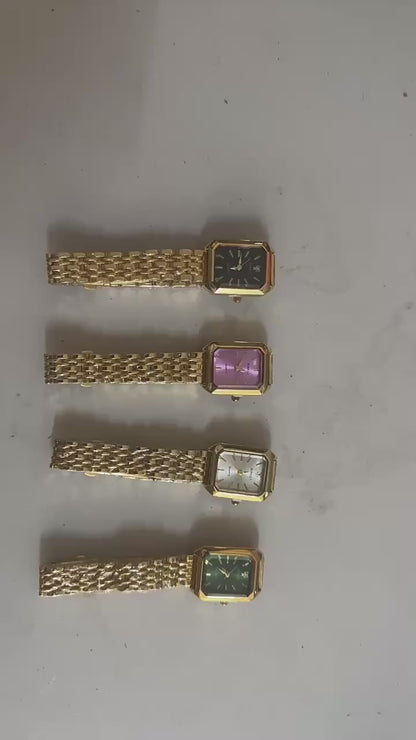 Schmale und stylische damenuhr