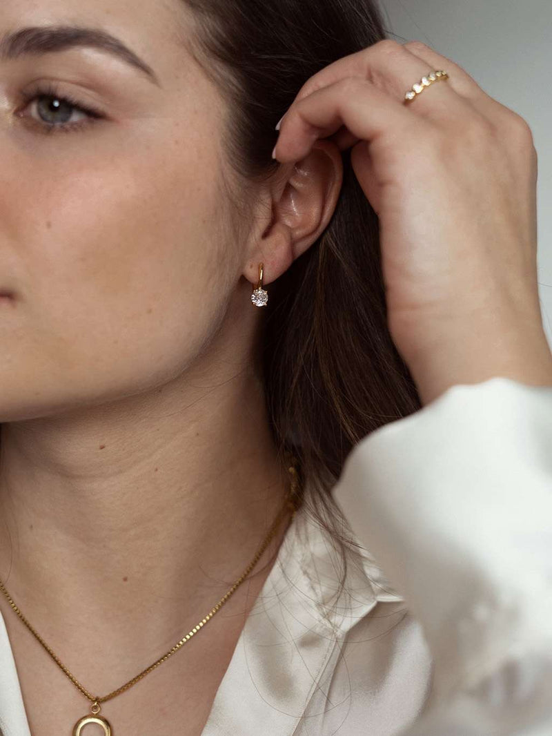 Pure mind ohrringe gold