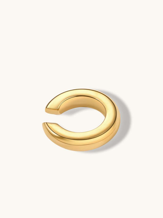 Schlicht Earcuff Gold - Dorose | Wasserfester Schmuck, 18K vergoldet
