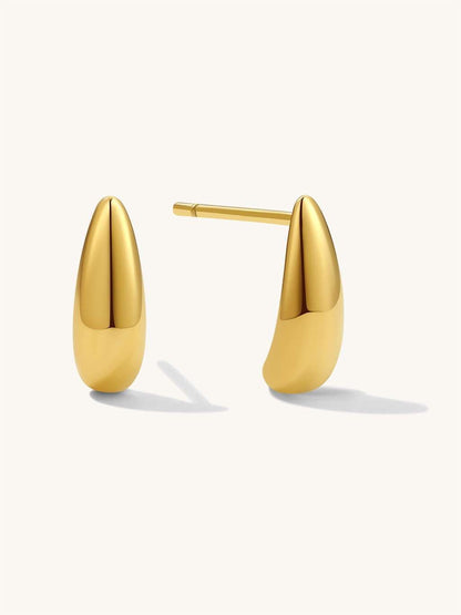 Simple Ohrringe Gold - Dorose | Wasserfester Schmuck, 18K vergoldet