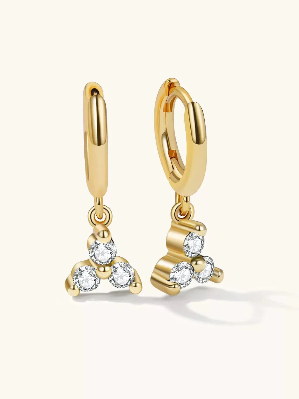Together Ohrringe Gold 8mm - Dorose | Wasserfester Schmuck, 18K vergoldet