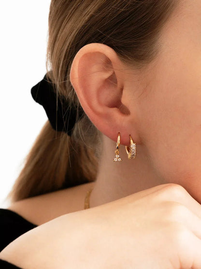 Together Ohrringe Gold 8mm - Dorose | Wasserfester Schmuck, 18K vergoldet