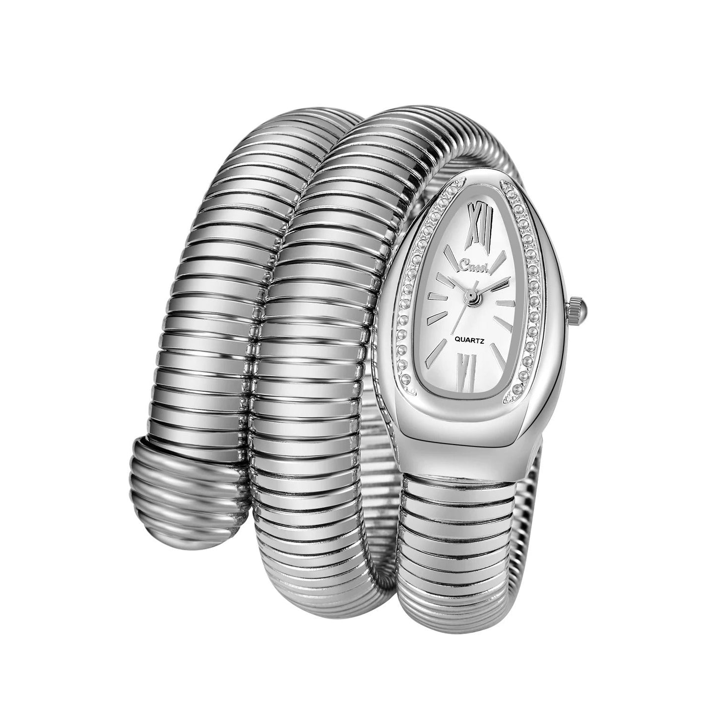 Nolanda - Edelstahl-Manschettenuhr