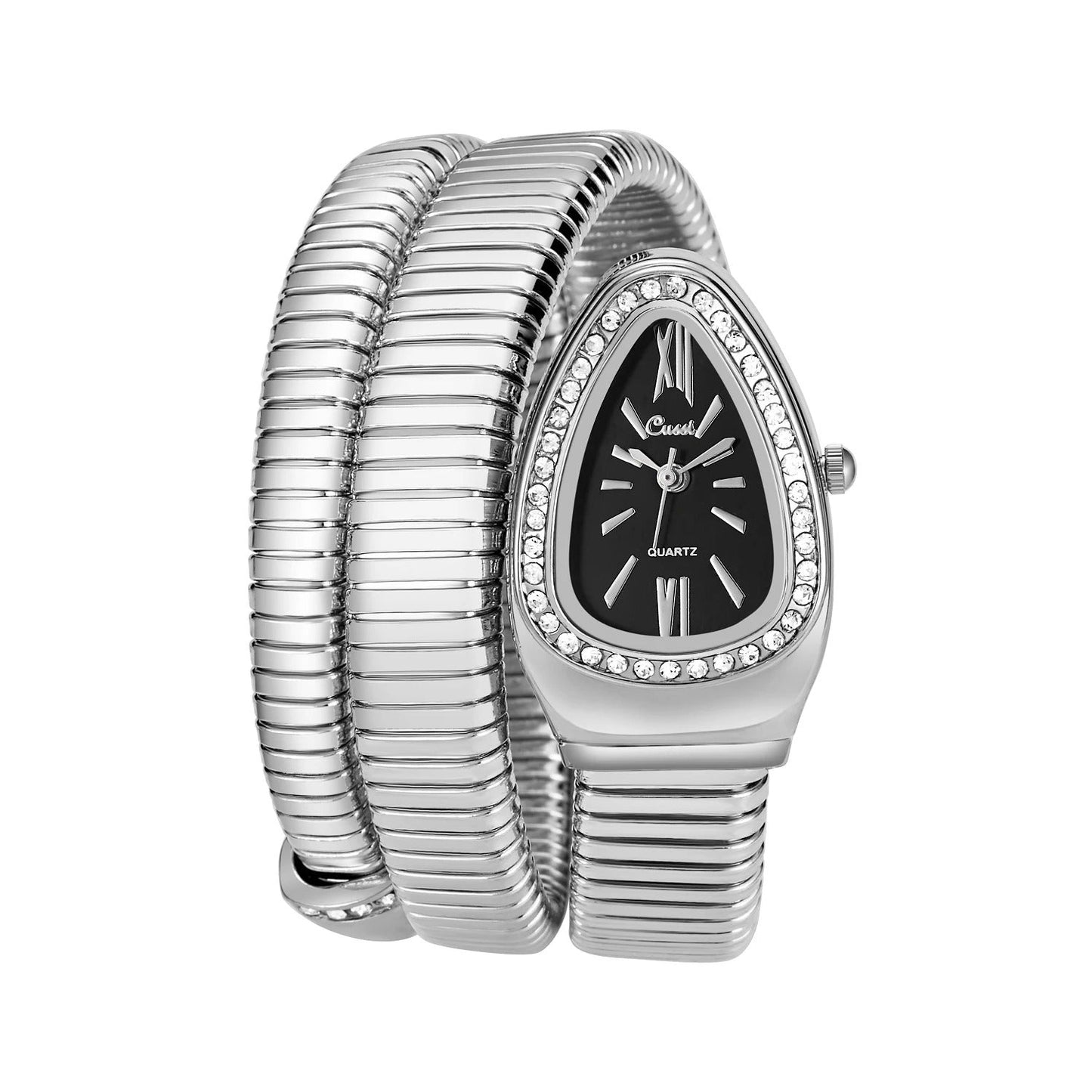 Nolanda - Edelstahl-Manschettenuhr