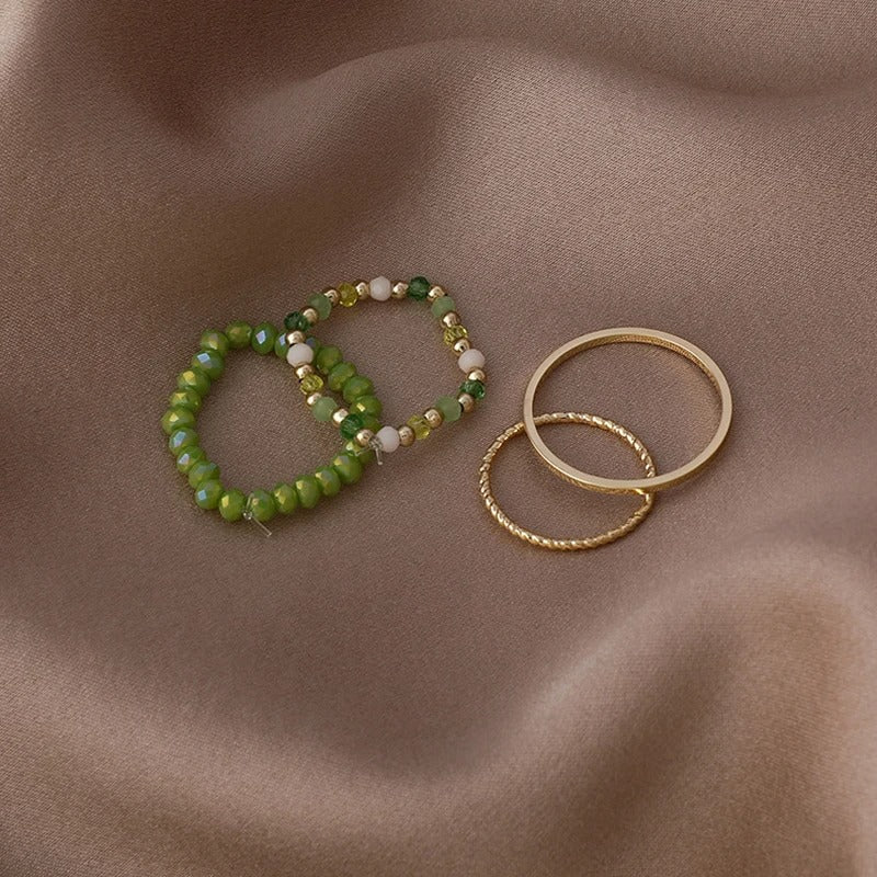 Ilaria - Zeitlose Ringe mit Kristallperlen