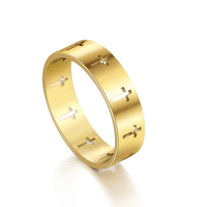 Harper - Frauen Hollow Cross Ring