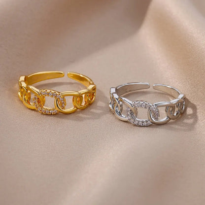 Genny - Modisch funkelnde Kettenringe