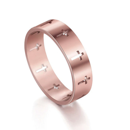 Harper - Frauen Hollow Cross Ring