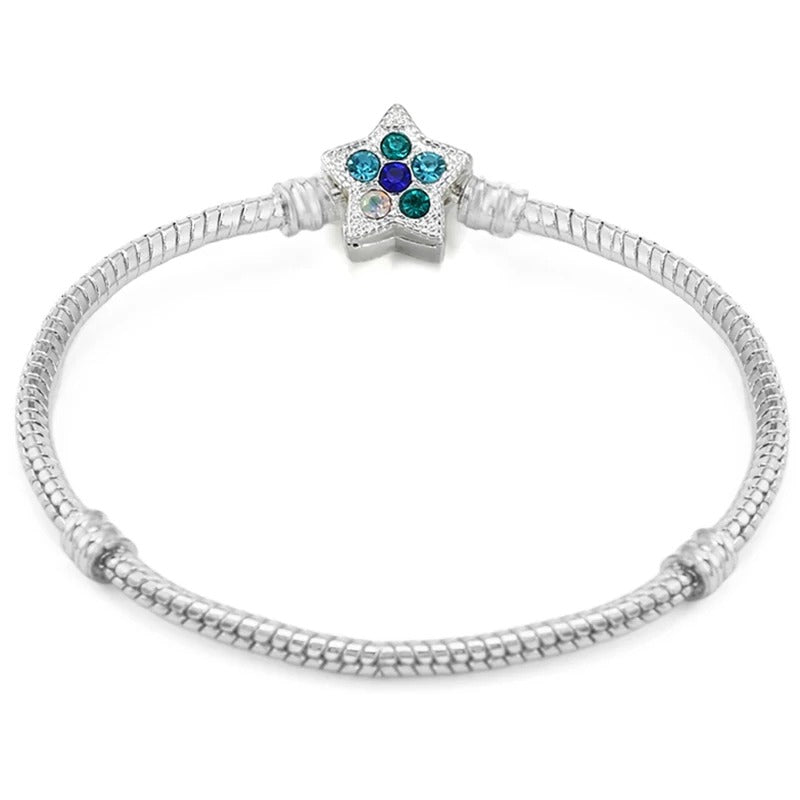 Edith - Schlangenketten Charme Armband