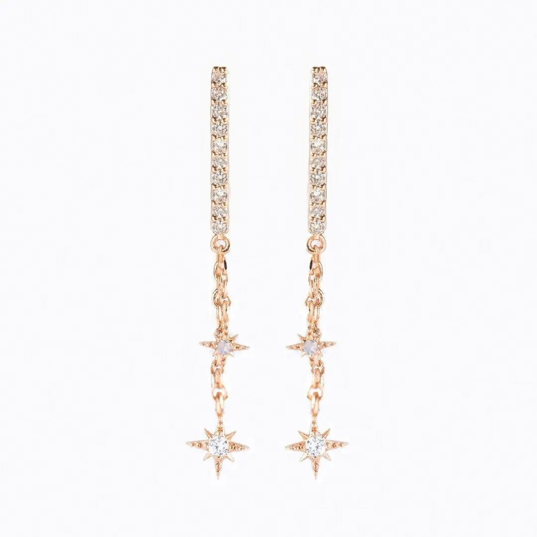 Leslie - Glamouröse CK-Reifen-Ohrringe