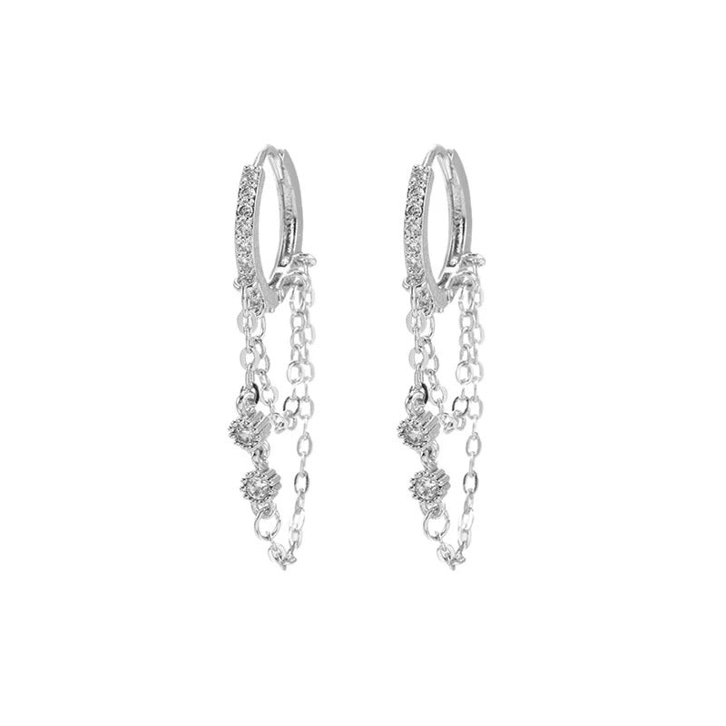 Eva - Kettenohrringe Baumelnd