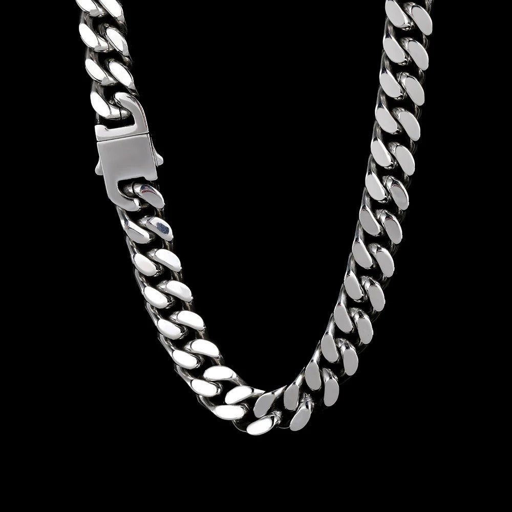Clyde - Herren Curb Cuban Link Kette Halskette