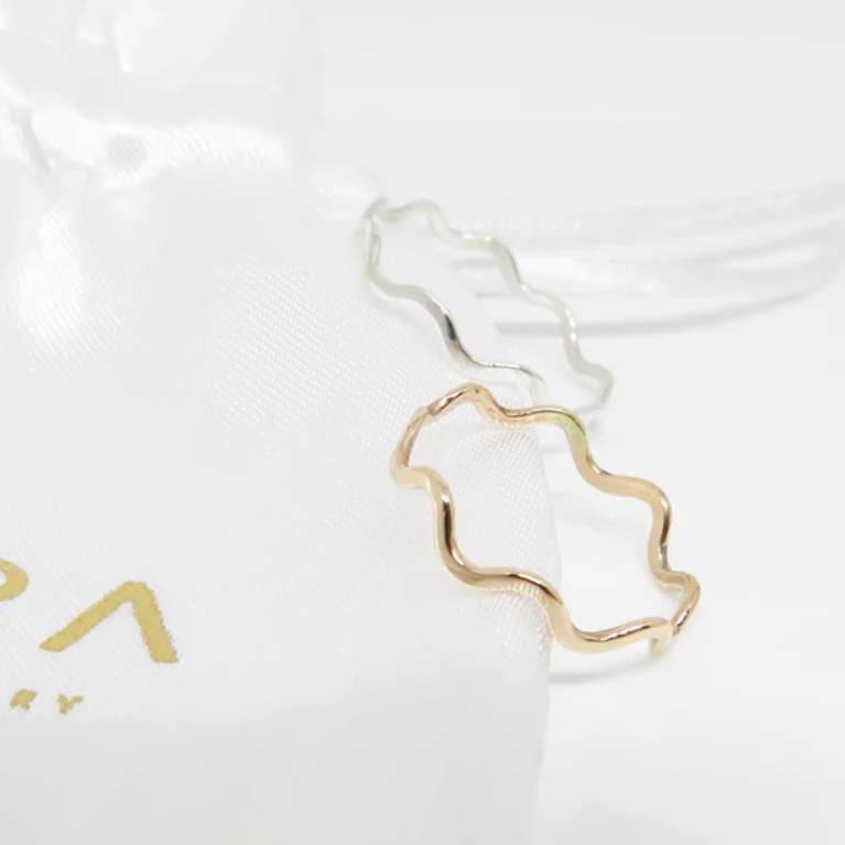 Lucill - Exquisit Meereswellen-Ring