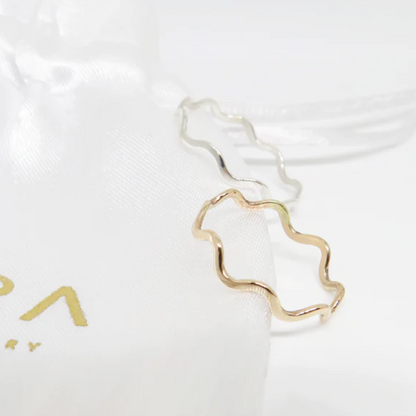 Lucill - Exquisit Meereswellen-Ring