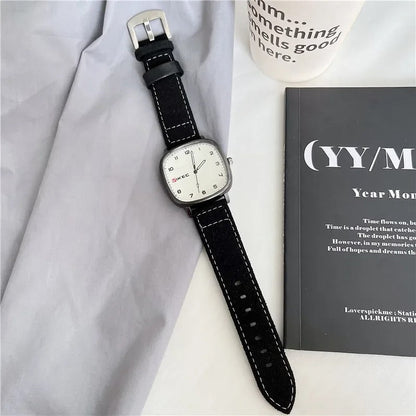 Florence - Vintage Dial Lederuhr für Frauen