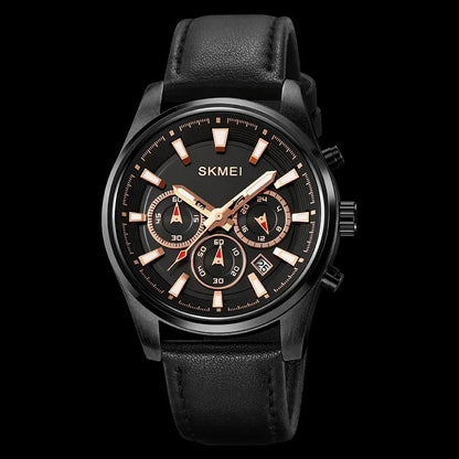 Lincoln - Casual Uhr mit echtem Lederarmband