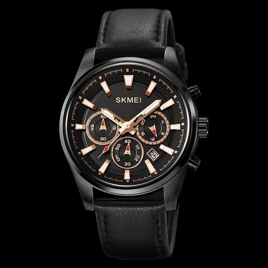 Lincoln - Casual Uhr mit echtem Lederarmband