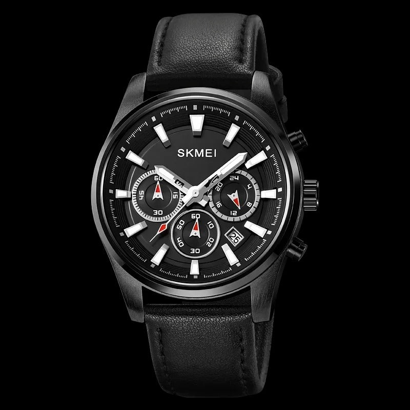 Lincoln - Casual Uhr mit echtem Lederarmband