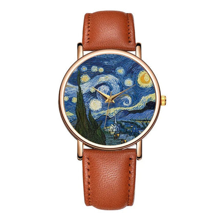 Dani - Leder Starry Sky Uhr