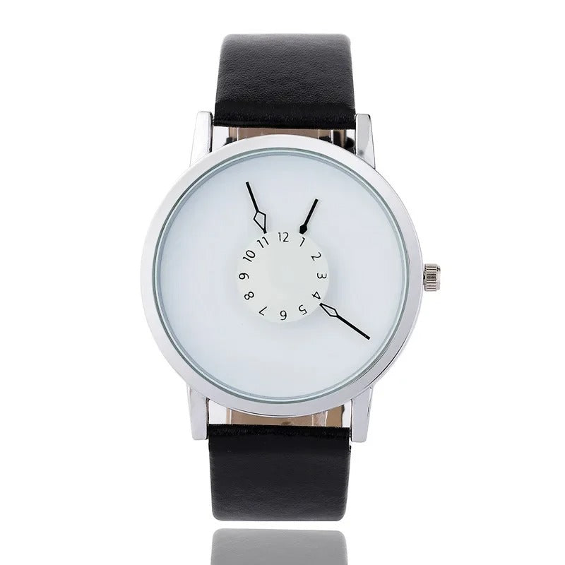 Sofia - Lederuhr mit Rundem Zifferblatt für Frauen