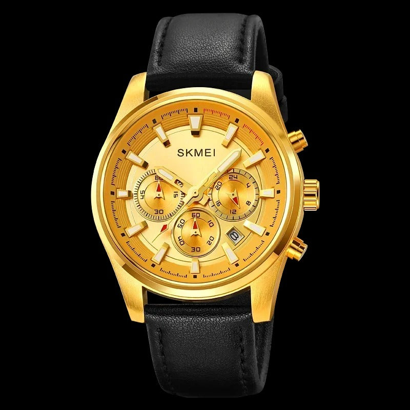 Lincoln - Casual Uhr mit echtem Lederarmband