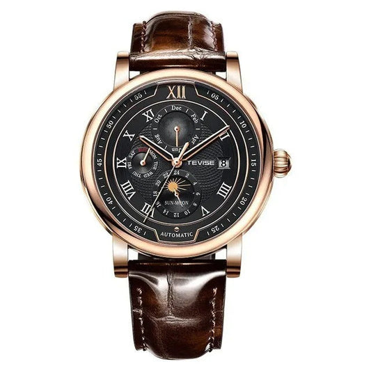 Alden - Luxury Leather Mondphasenuhr