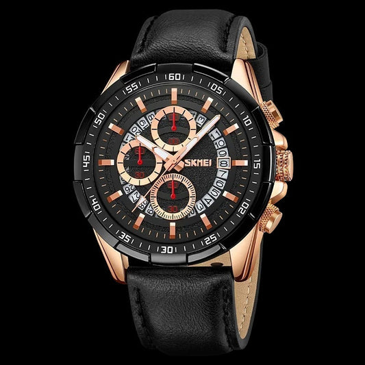 Chase - Lederband Waterproof Uhr für Männer