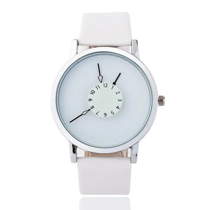 Sofia - Lederuhr mit Rundem Zifferblatt für Frauen